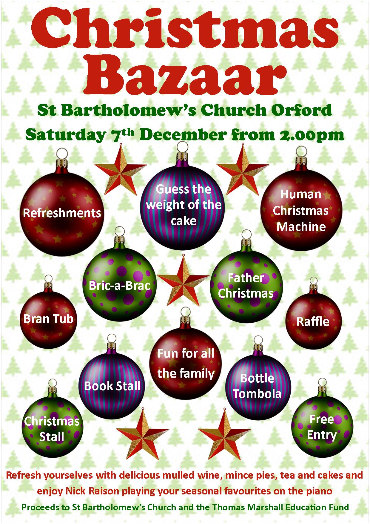 St Bartholomew's Christmas Bazaar Orford Business Association